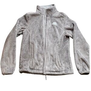 The North Face Women's Fleece Jacket Medium, Gray – Broken Zipper, As‑Is, Repair